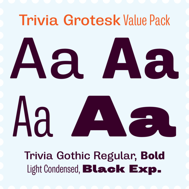 Cascade trivia grotesk vp poster