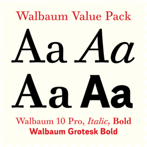 Walbaum Value Pack